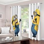 minions curtains 2 panels blackout window drapes for room decoration 0
