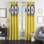 minions eyes window curtains 0