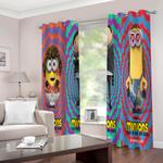 minions the rise of gru curtains cosplay blackout window drapes 0