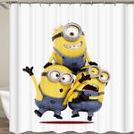 minions waterproof fabric shower curtain sets polyester bathroom decor curtain 0