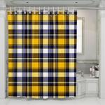 minnesota vikings tartan pattern shower curtains 0