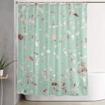 minty pink shower curtain 0