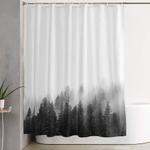 misty forest shower curtain 0