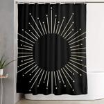 mod sunburst gold 1 shower curtain 0