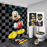 model 2 funny mickey mouse bathroom sets shower curtain sets 0