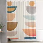 modern abstract art 75 shower curtain 0