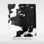 modern cowhide shower curtain 0