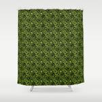 modern lime shower curtain 0