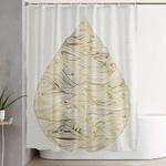 molten gold shower curtain 0