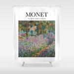 monet the artist garden at giverny shower curtain 0