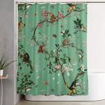 monkey world green shower curtain 0