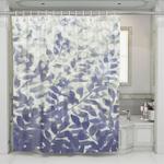 monochrrome watercolor leaf shower curtains 0