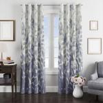 monochrrome watercolor leaf window curtain 0