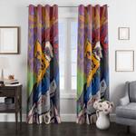 monster robbot from evangelion emergency window curtain 0