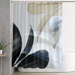 moody leaves ii shower curtain 0
