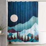 moon bay shower curtain 0