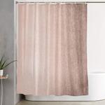 moon dust rose gold shower curtain 0