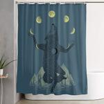 moon juggler shower curtain 0