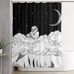 moon river shower curtain 0