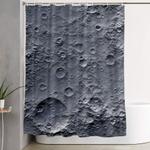 moon surface shower curtain 0