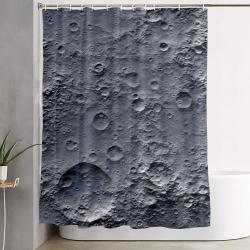 Moon Surface Shower Curtain Set Bathroom Set For Bathroom Decor Best Gift For Friends
