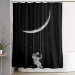 moon swing shower curtain 0