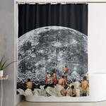 moonrise shower curtain 0