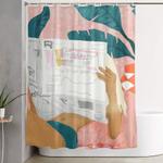 morning news shower curtain 0