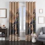motocross in desert window curtain 0