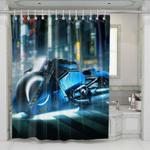 motorcycle cyberpunk 2077 shower curtains 0