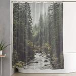 mountain creek landscape and nature photography shower curtain 0