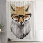 mr fox shower curtain 0