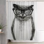 mr owl shower curtain 0