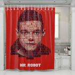 mr robot poster shower curtains 0