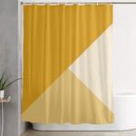 mustard tones shower curtain 0
