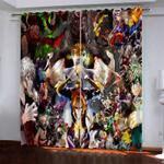 my hero academia pattern curtains blackout window drapes 0