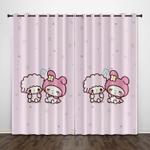 my melody curtains pattern blackout window drapes 0