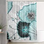 mystic garden mint shower curtain 0