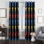 mystic team logo pokemon window curtain 0