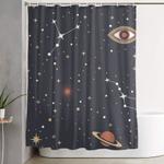 mystical galaxy shower curtain 0