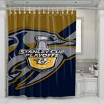 nashville predators 2016 playoffs shower curtains 0