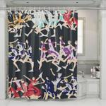 national competition in haikyuu shower curtains 0