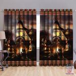 native american culture wolf window curtain tribal land of tree native blood blackout window curtains 100 polyester 417 1079 0