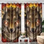 native american indian wolf curtains native wolf dreamcatcher window curtains home decor blackout window curtains 100 polyester 41 7 107 9 0