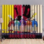 native american indigenous blackout curtains window decoration blackout window curtains 100 polyester 41 7 107 9 0
