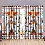 native american pattern native tent native headdress window curtains native gift blackout window curtains 100 polyester 417 1079 0