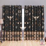 native american pattern window curtains tribes symbol arrow tent indigenous blackout window curtains 100 polyester 417 1079 0