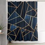 navy stone shower curtain 0