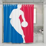 nba iconic color shower curtains 0