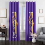 nba kobe purple lakers window curtain 0